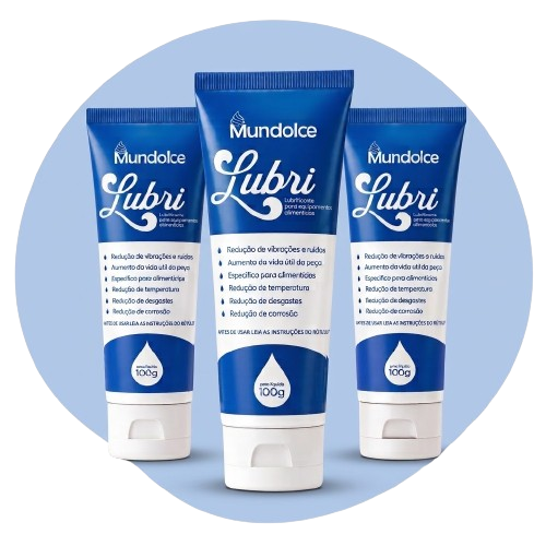 Linha Lubri — lubrificante técnico Mundolce para máquinas de sorvete expresso